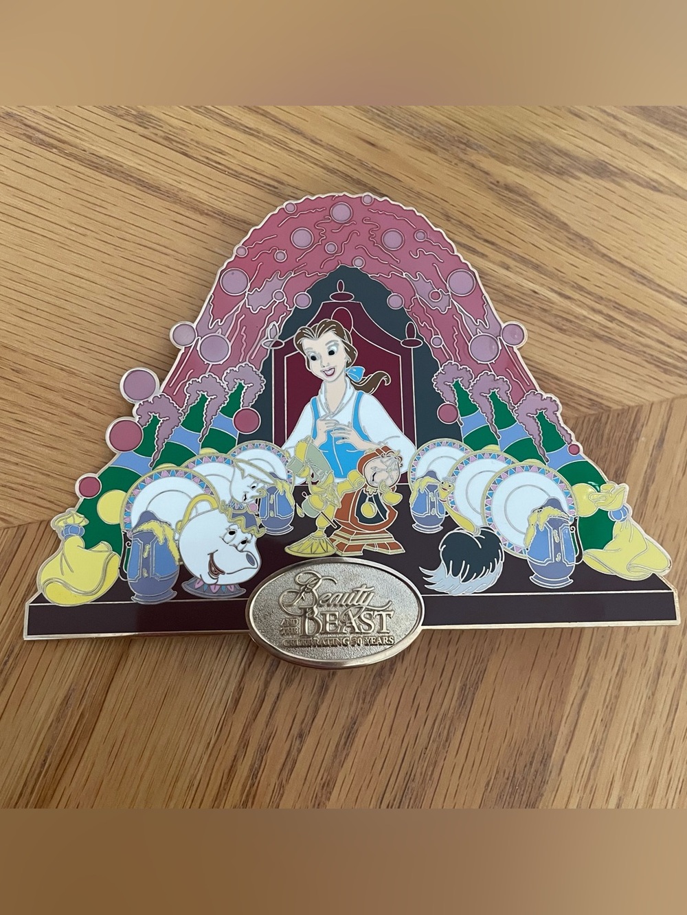 Beauty and the Beast 30th Anniversary Be Our Guest LE 1500 Jumbo Pin